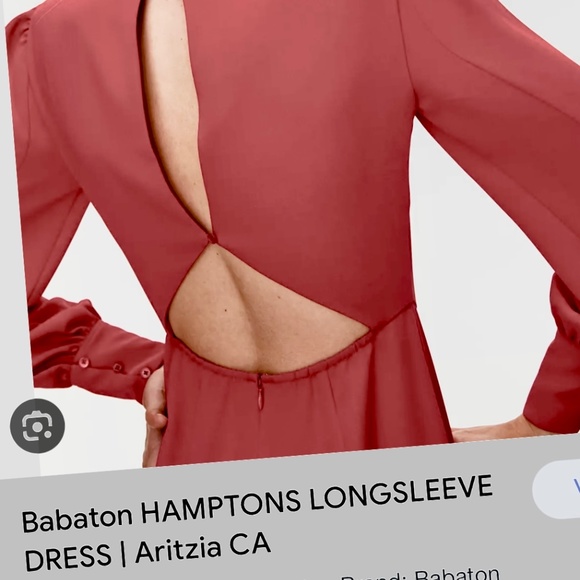 Babaton Aritzia Longsleeves dress with slit! Like New - Picture 1 of 8